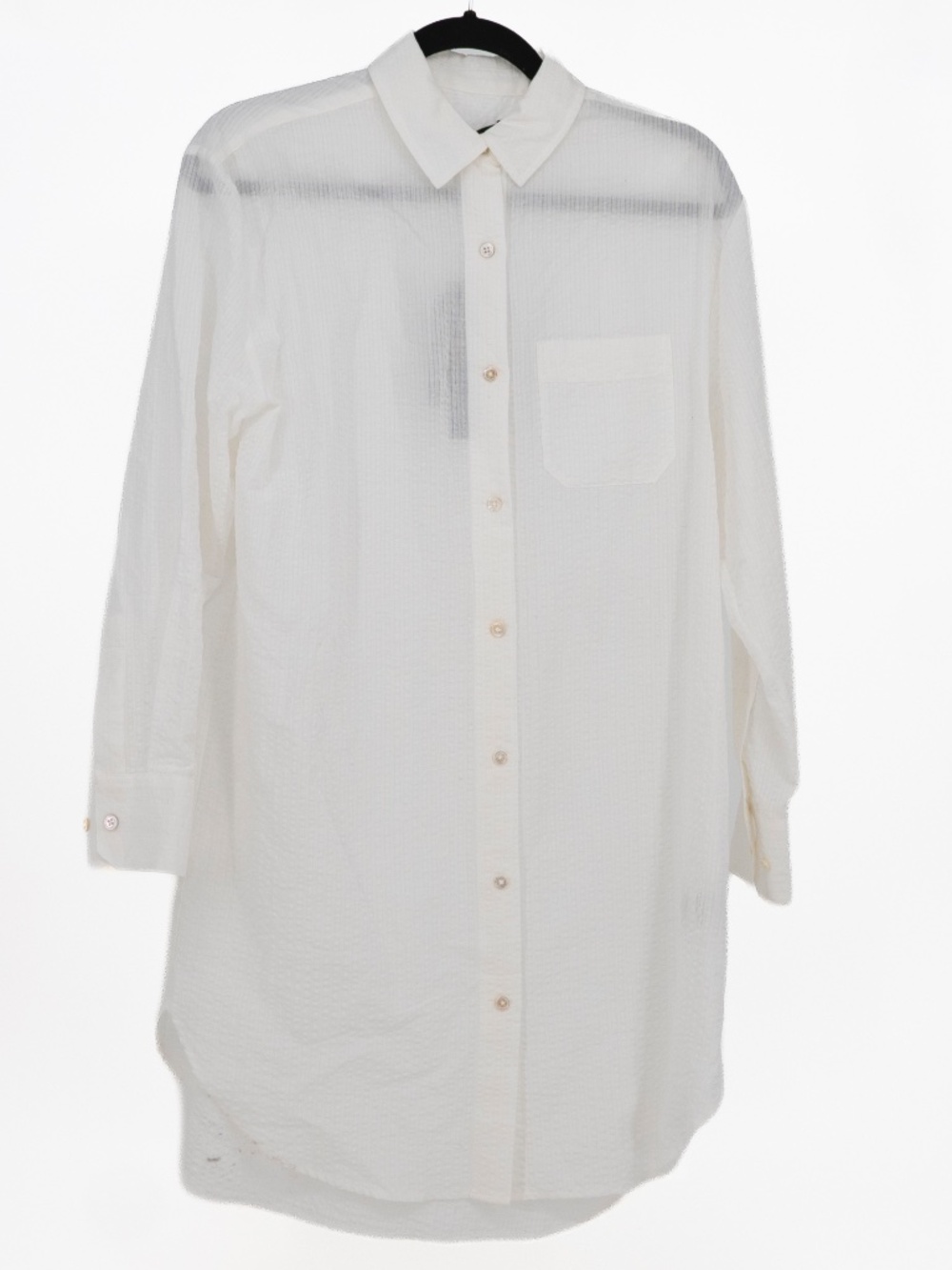 NEW Jenni Kayne Beach Shirt Cotton Lightweight Collared Button Up Blouse Ivory